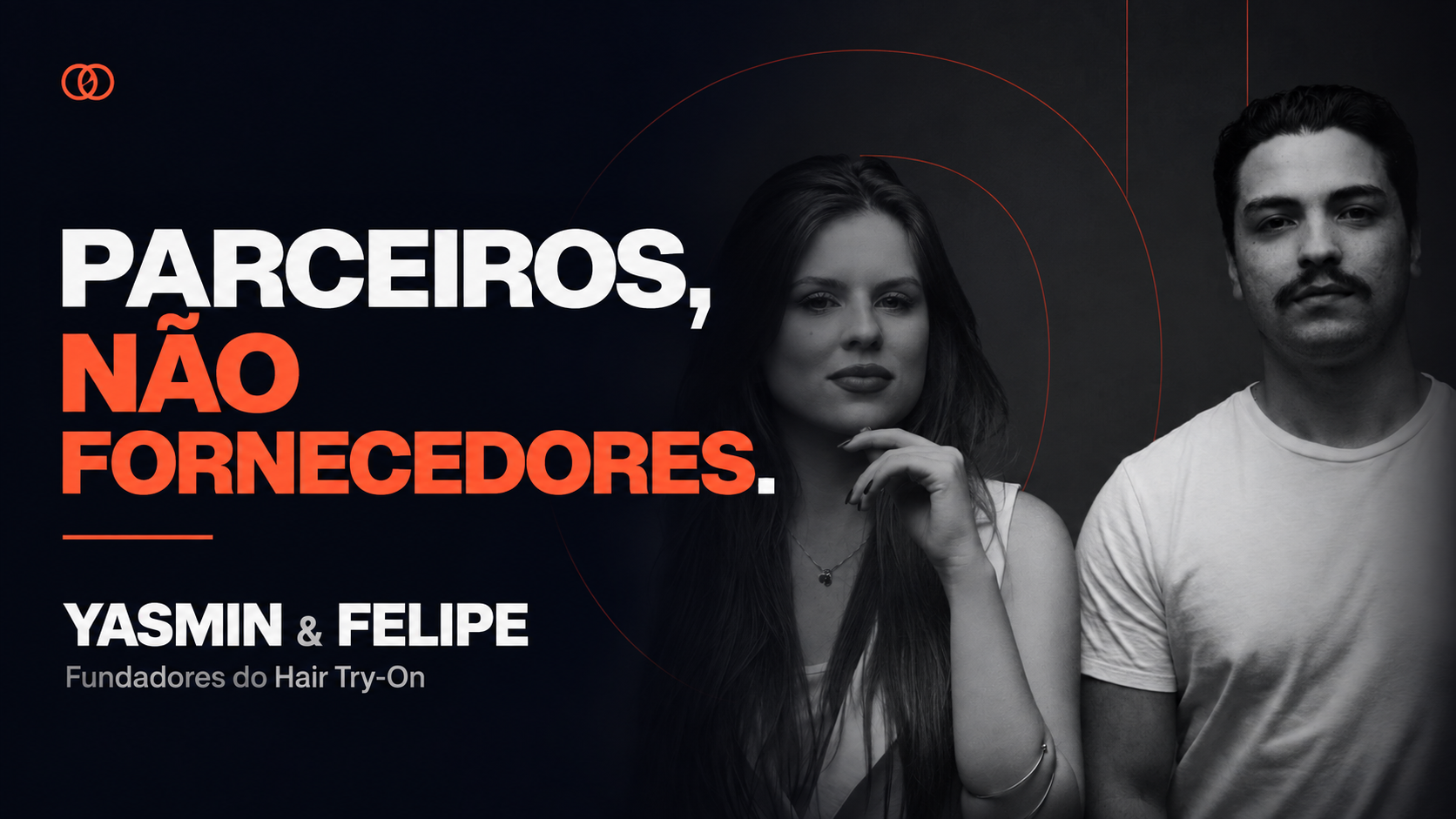 Yasmin e Felipe, fundadores do Provador de Cabelo